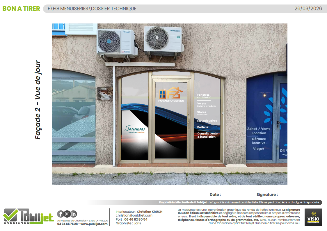 Mockup vue de jour - façade 2 FG Menuiseries
